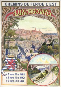 Luxemburg reklámplakát, 1900 körül